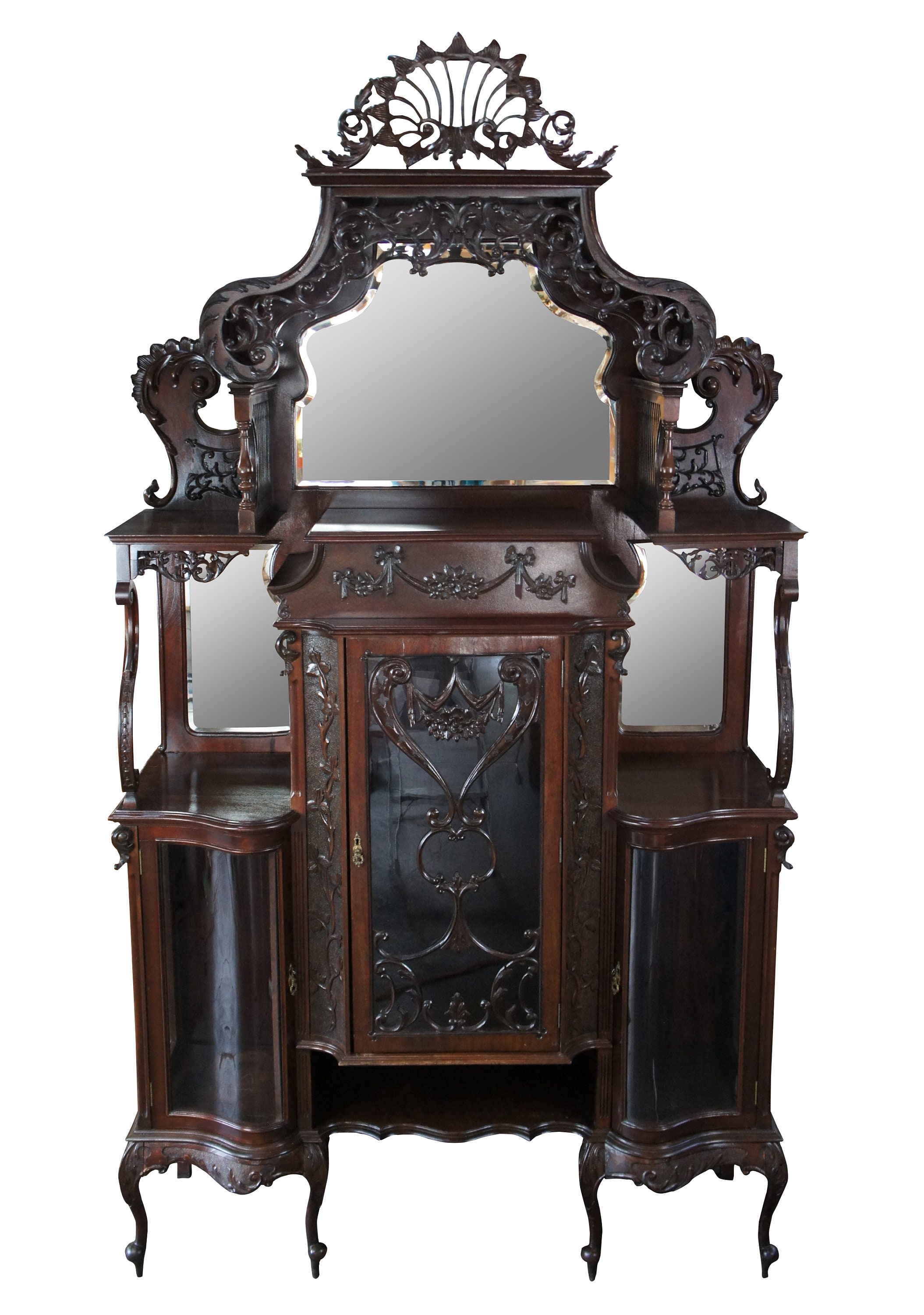 Antique etagere discount