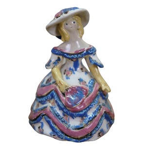 Vintage Arts & Crafts Overbeck Pottery Southern Belle Grotesque Figurine Indiana