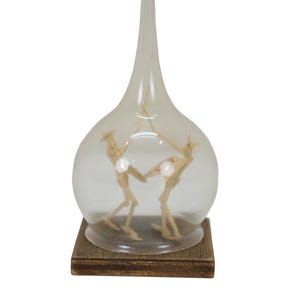 Miniature Don Quixote Carved Wood Figurine Biscayane Squire Glass Dome 4" 4.9 (1.9k)