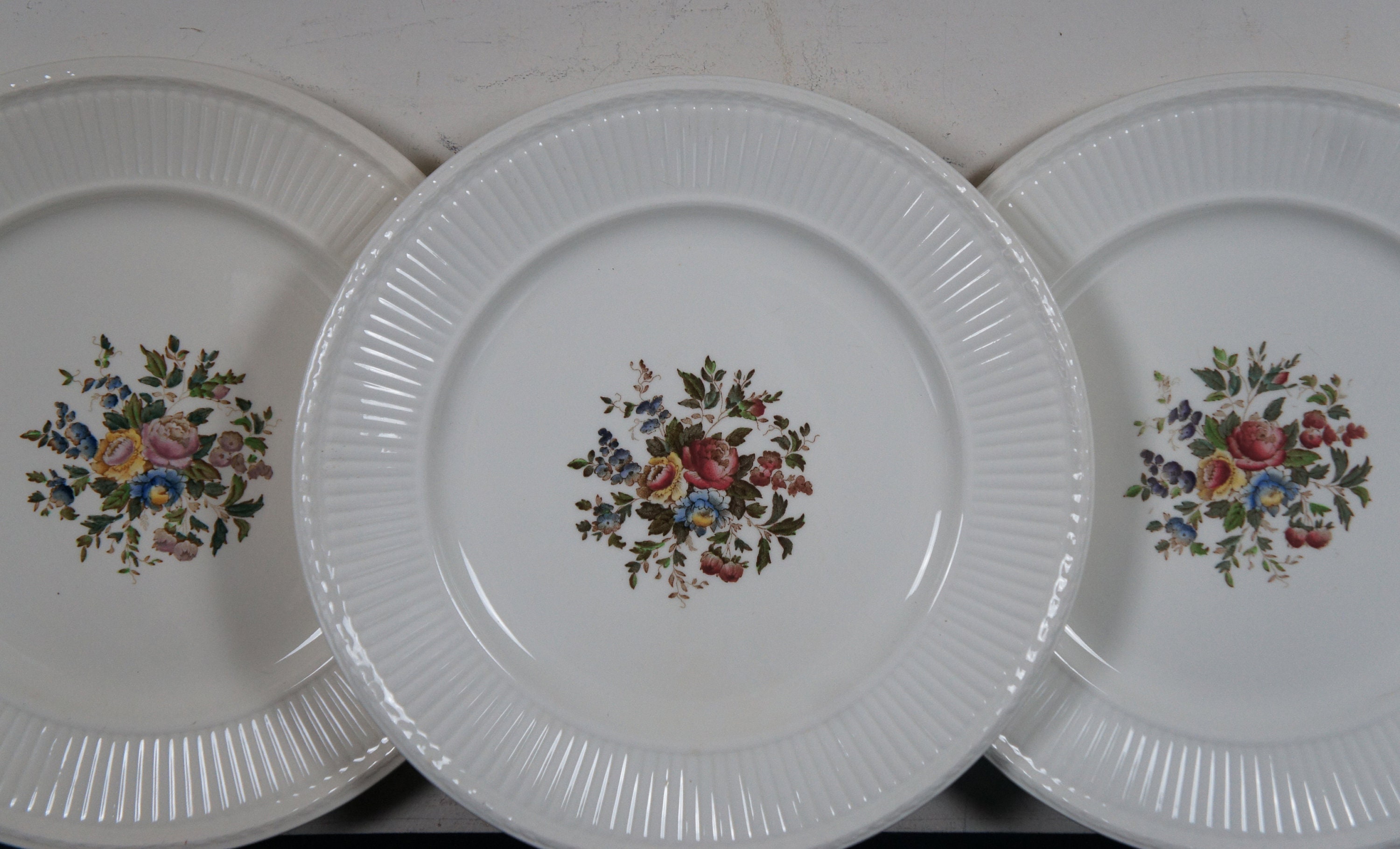 38 Pc Antique Wedgwood Conway Edme China Dinner Service Set Floral
