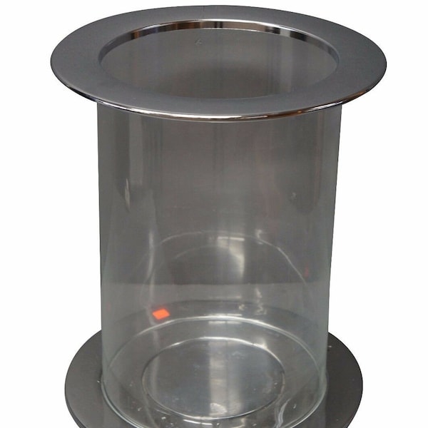Large Chrome Candle Holder Etsy