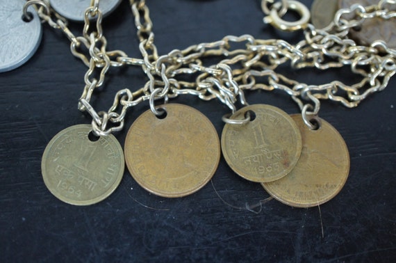 Mid Century 1940s 1950s 1960s Assorted Coin Neckl… - image 7