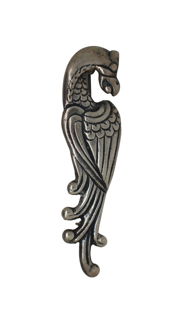 Mexican Sterling Silver Heraldic Quetzal Bird Phoe