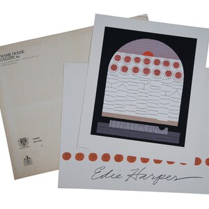Edie Harper Sonrise Jesus & Sun Have Risen Biblical Signed Serigraph Print 18&quot;