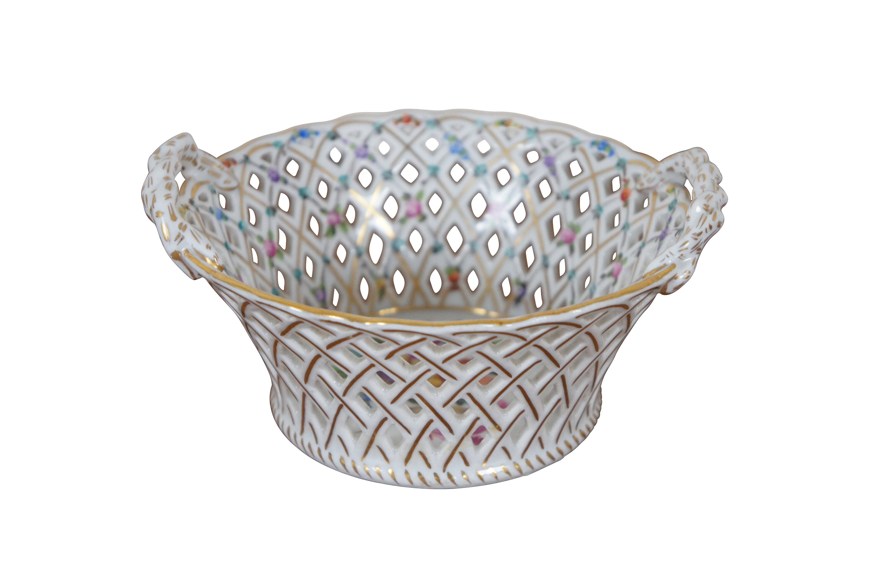 Dresden Porcelain Basket - Etsy