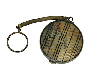 Antique Art Deco Sheffield England Sterling Silver Powder Mirror Compact