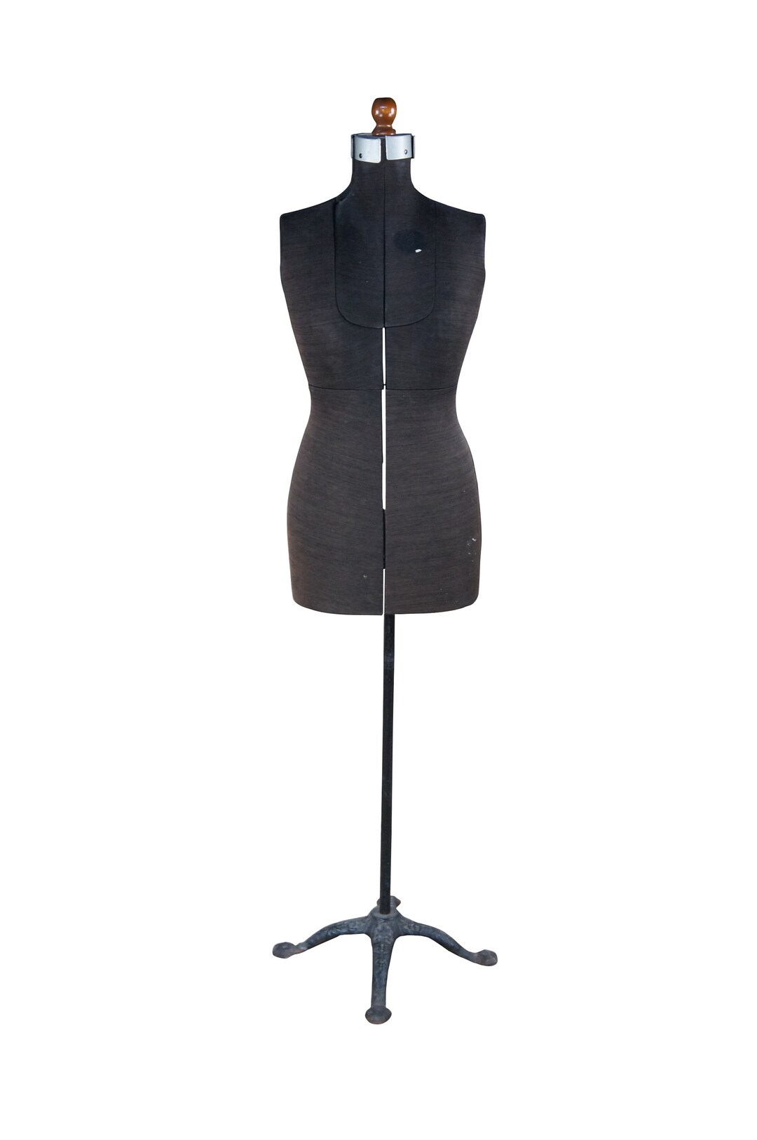 Antique White Fully Adjustable Female Dress Form Mannequin on Cast Iron ...