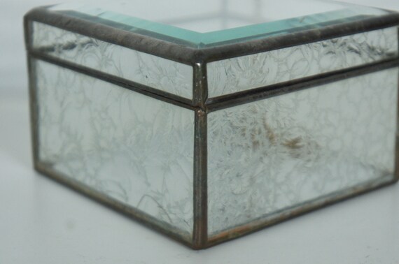 Antique Victorian Beveled Glass Mirrored Trinket … - image 6