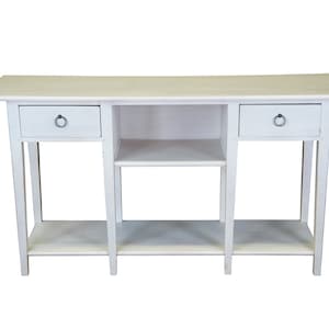 Lexington Furniture Painted Oak White Sideboard Entry Hall Sofa Console Table