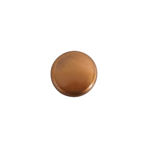 May include: A round, copper-colored button.