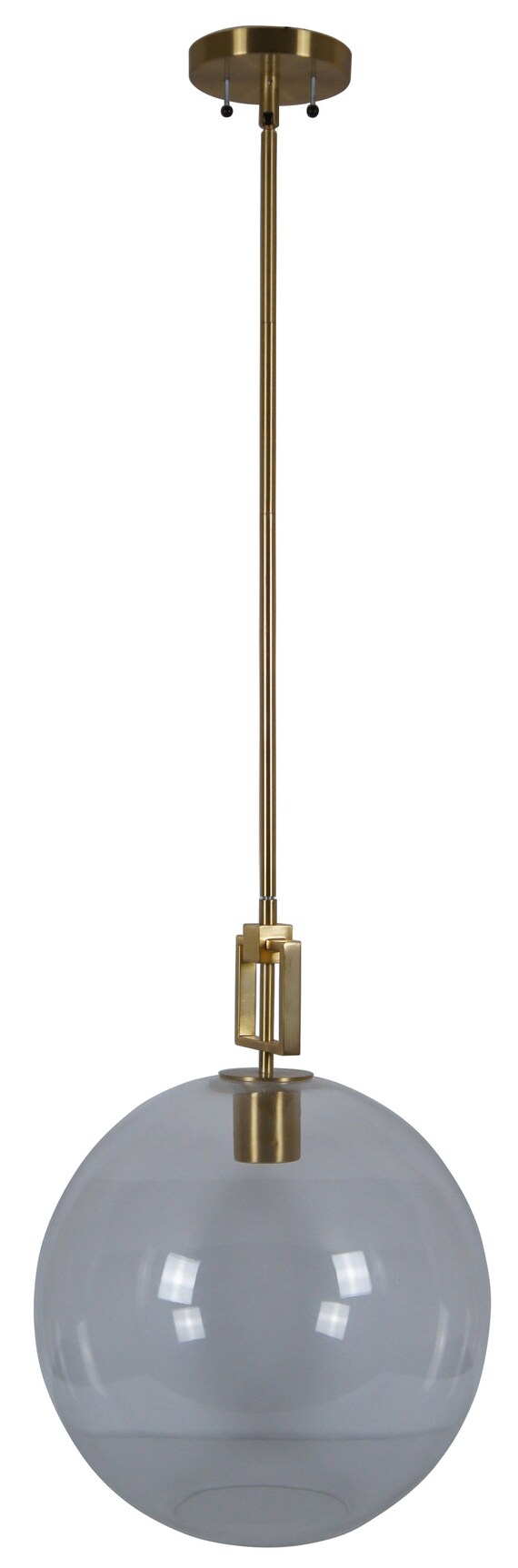 Ballard Designs Modern Fiona Glass Pendant Ceiling Bar Light Globe