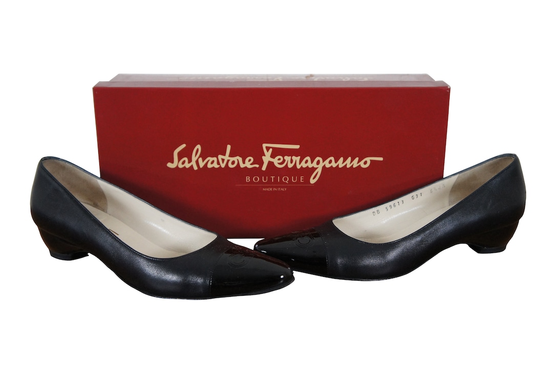 【vintage】Salvatore Ferragamo カシミヤ混チェスター黒 Ferragamo Salvatore Ferragamo Men's Gancini Ornament Leather