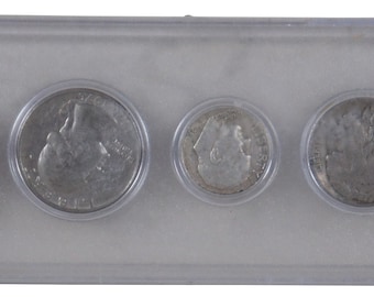 5 Antique & Vintage American US Coins and Case Indian Head Buffalo Nickel