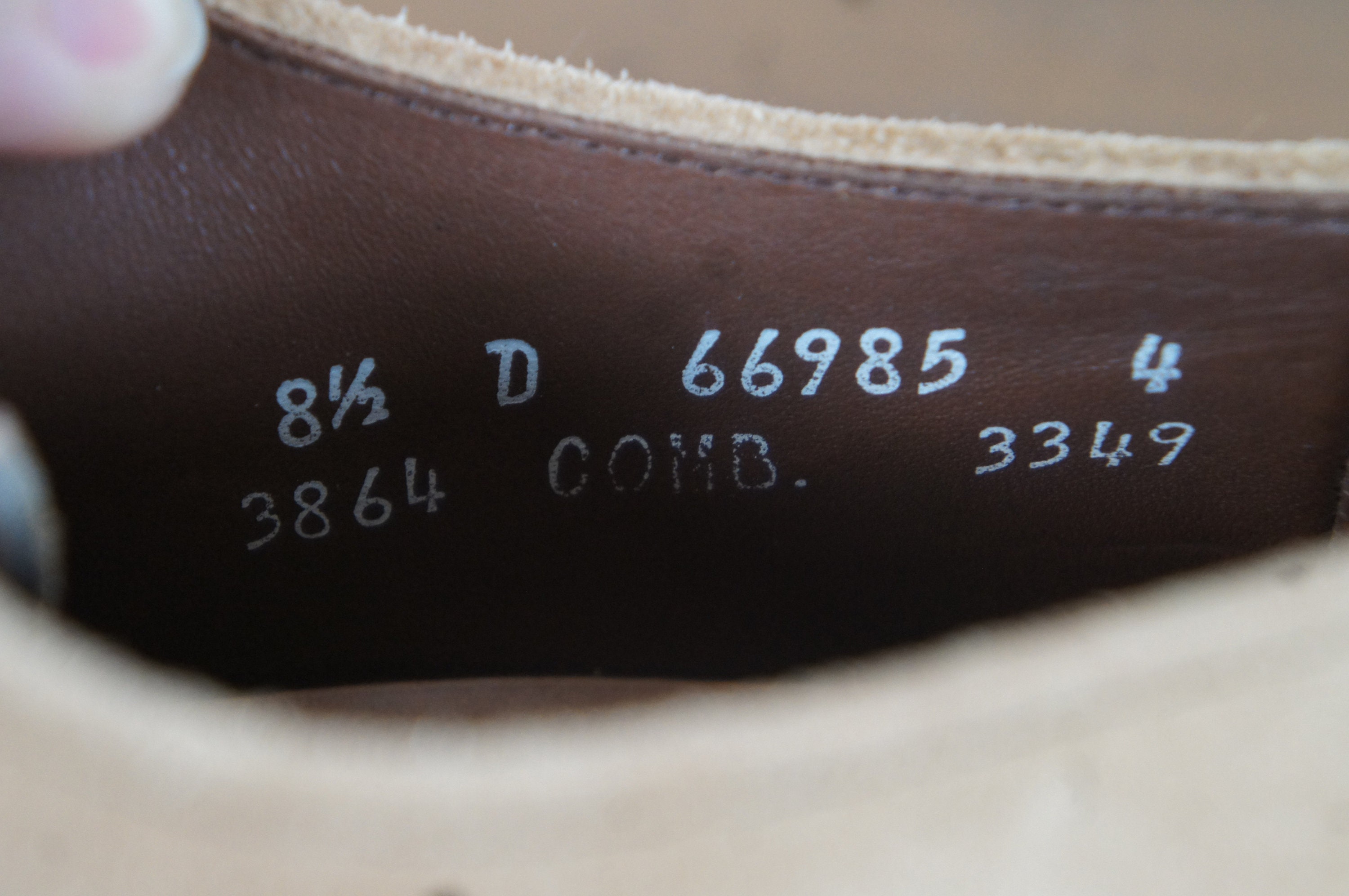 Vintage Allen Edmonds Orlean Tan Suede Leather Dress Shoes Vibram Sole Sz 8.5 Etsy