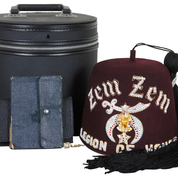 Shriners Fez Case Etsy