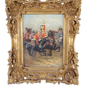 Napoleonic Cavalry Painting Life Guards Battle of Waterloo After Caton Woodville