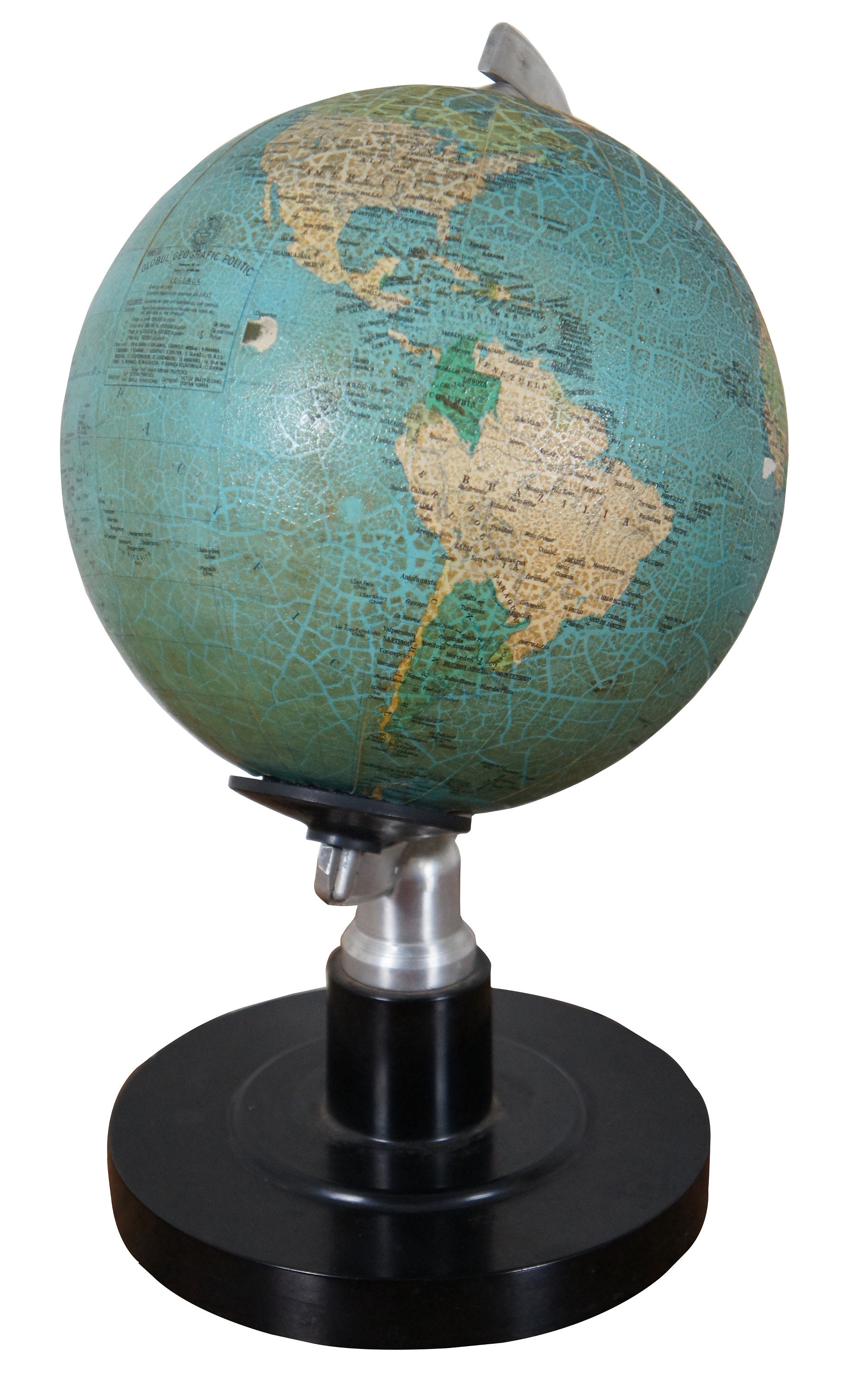 Luminous Globe Carbon of ancient style - diameter 30 cm, in French |  National Geographic (French)