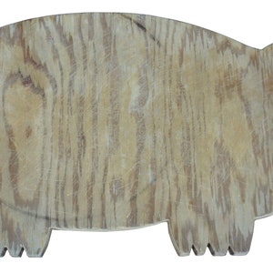 Primitive Pig Boar Plywood Cutting Cheese Board Charcuterie Rustic Farmhouse 19&quot;