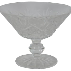 Vintage Waterford Crystal Footed Pedestal Bowl Compote Candy Nut Dish "