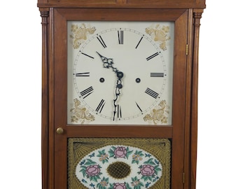 Mason & Sullivan West German Oak Pillar and Scroll Shelf Mantel Clock 31"