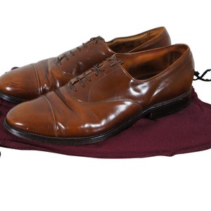 Allen Edmonds Maroon Shoe Bags 1 Allen Edmonds Burgundy Drawstring Shoe Purse Dust Cover  main image 2