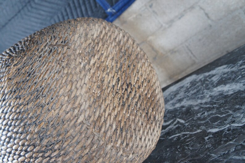Willow Rice Antique Chinese Hand Woven Willow Rice Gathering Basket Bentwood Handle ...