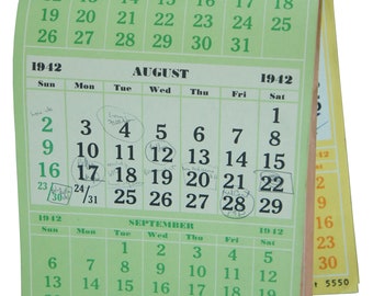 1958年　 アンティーク　ヌード・カレンダー　＊107642 12 Vintage 1963 Calendar Sheets, Vintage Calendar Pages - Etsy