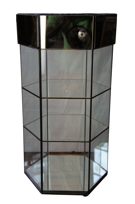 Vintage Tabletop Curio Cabinet Jewelry Collectible Display Etsy