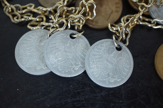 Mid Century 1940s 1950s 1960s Assorted Coin Neckl… - image 6