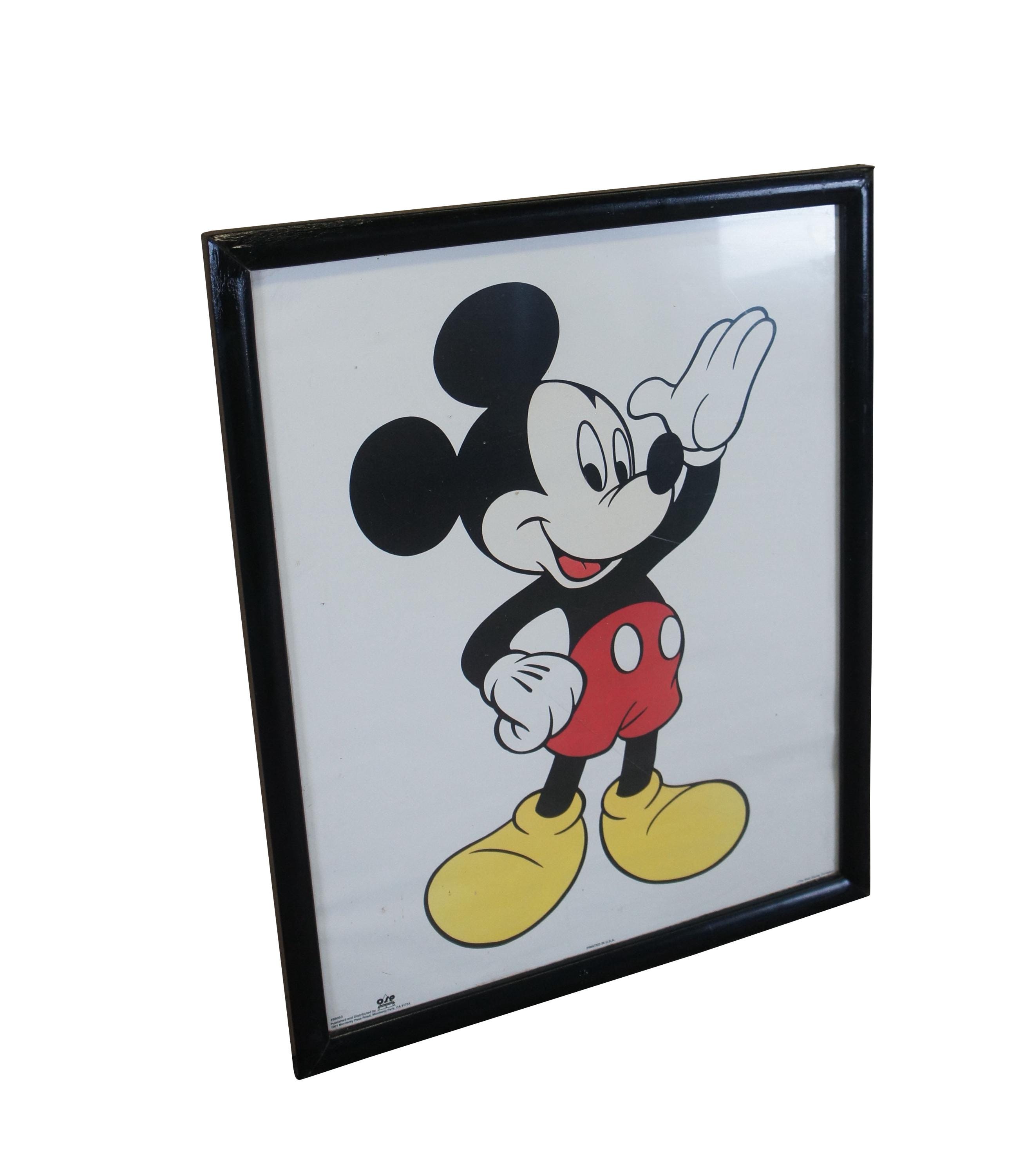 1980s OSP Publishing Mickey Mouse Disney Colored Poster Print