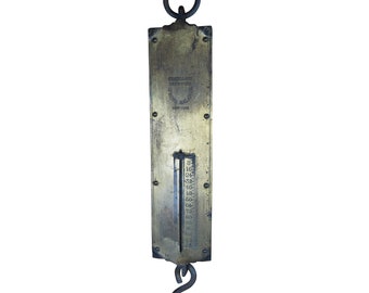 Antique Chatillons Brass Spring Balance 120lb Industrial Farm Scale New York