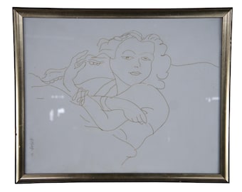 1941 Temas y variaciones F-4 Henri Matisse Litografía sobre papel Retrato femenino