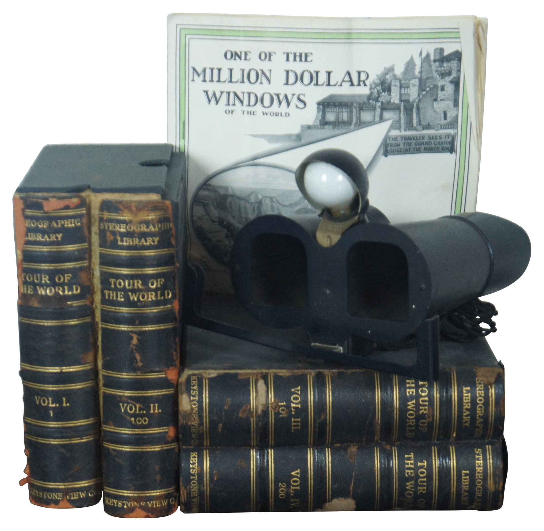 【海外 正規品】 Light & Viewer Stereoscope Keystone 1960s Tour World the of 海外ガイド