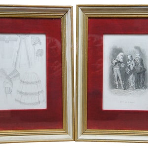 Antique 19th Century Victorian Fashion Plates Engravings Magasin des Demoiselles