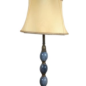 Maitland Smith Stacked Brass Gray Marble Egg Table Lamp 36&quot;