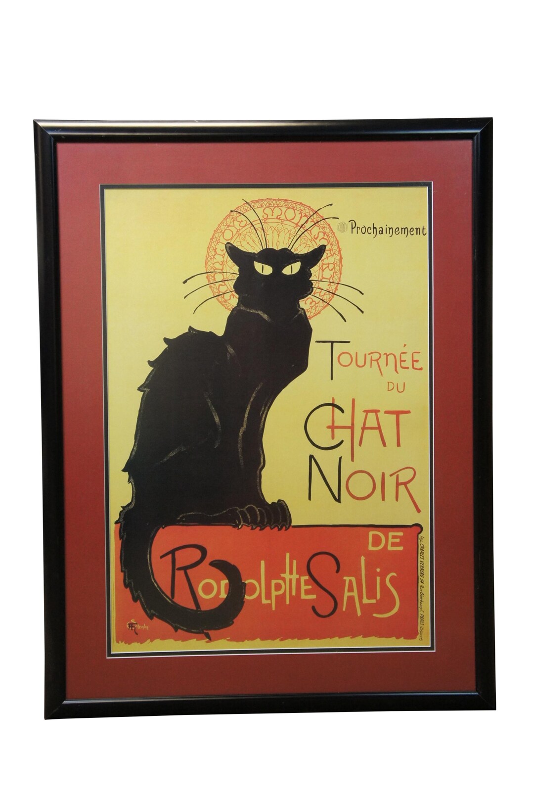French Théophile Steinlen Tournee Du Chat Noir Black Cat Poster