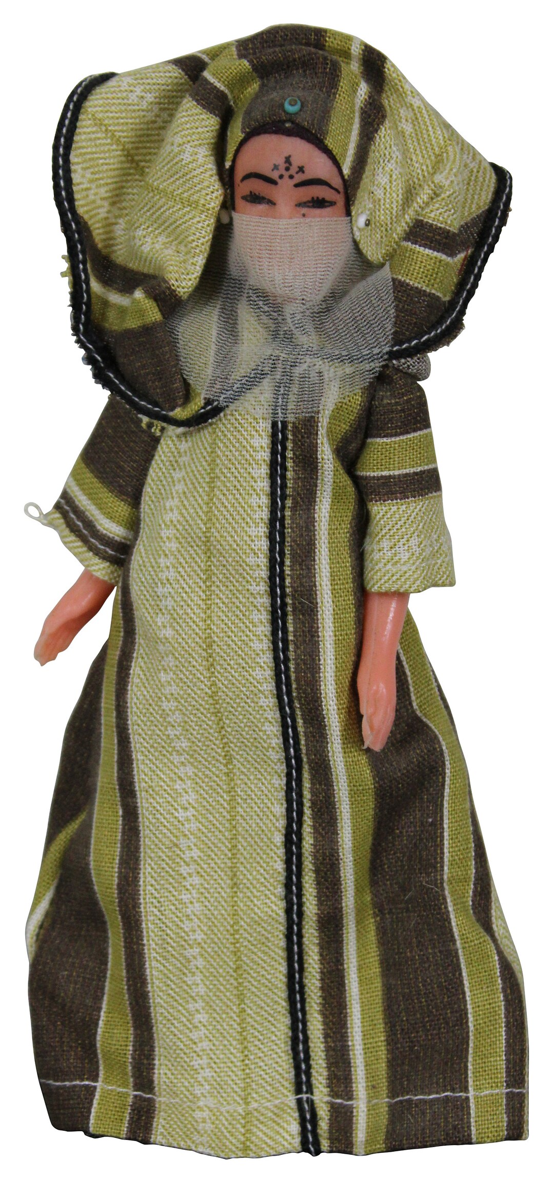 Vintage Middle Eastern Folk Doll Morocco India Arabian Plastic Body 8 - Etsy