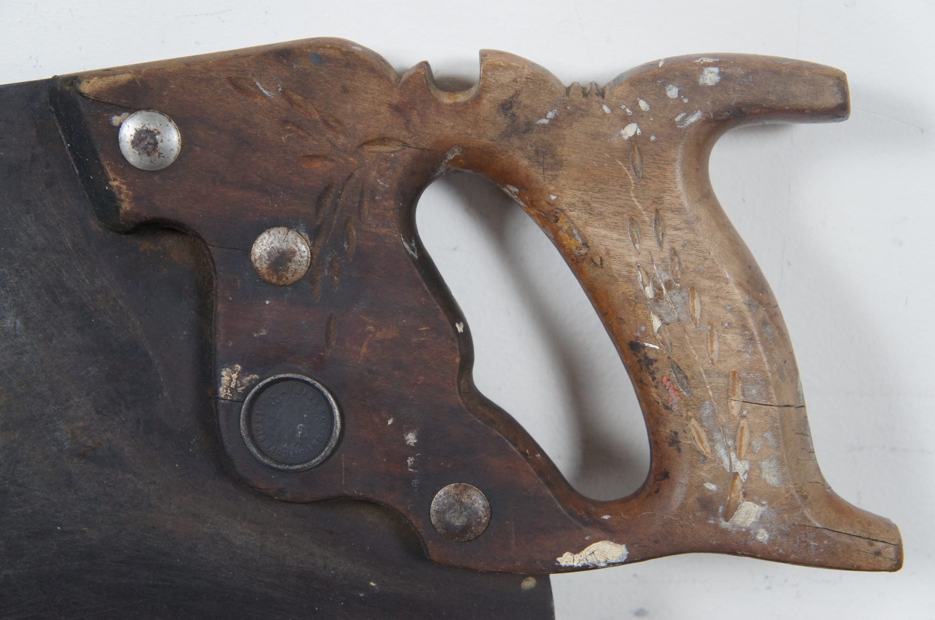 Antique EC Atkins & Co Carpenters Hand Rip Saw Tool 30 - Etsy