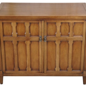 Drexel Triune Mid Century Modern Mahogany Buffet Server Console Cabinet 585-407