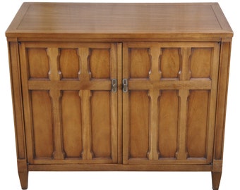 Drexel Triune Mid Century Modern Mahogany Buffet Server Console Cabinet 585-407