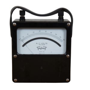 Triplett Electric Instruments AC 400 Cycle Voltmeter Volt Meter Model 635