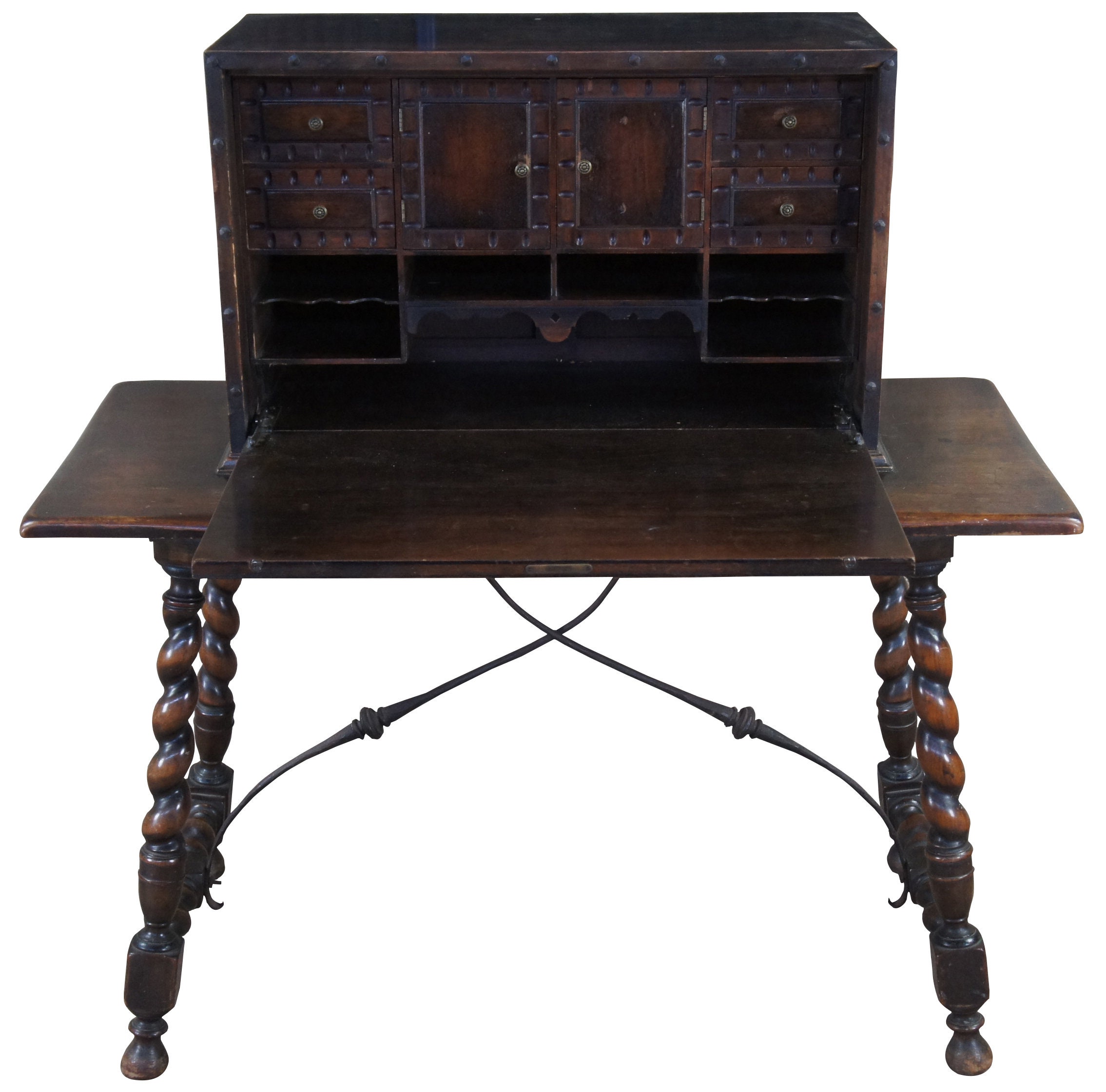 Antique Kittinger Spanish Colonial Walnut Fall Front Secretary