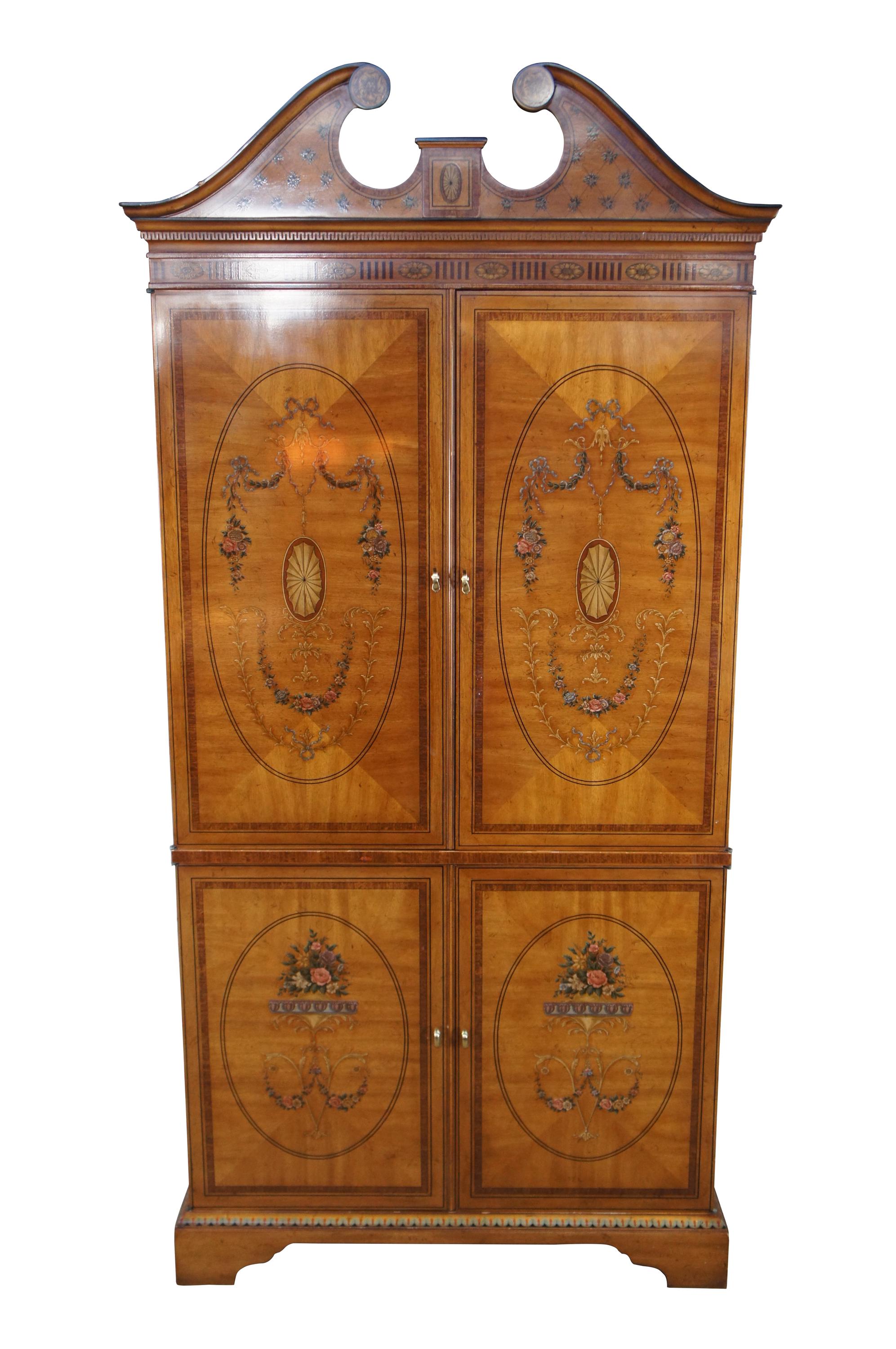 Drexel Heritage 'devoncourt' Adams Style Mahogany Armoire TV Media