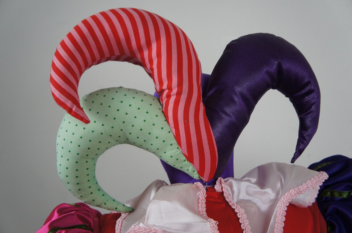 mardi gras clown doll