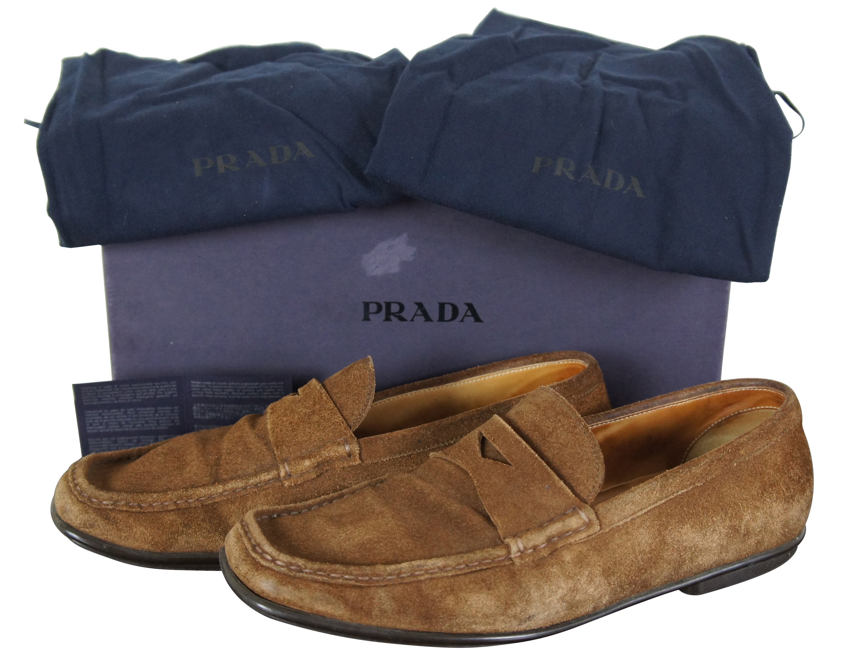 Prada Brown Suede Driver Loafer Moccasin Dress Shoe Original - Etsy  Australia