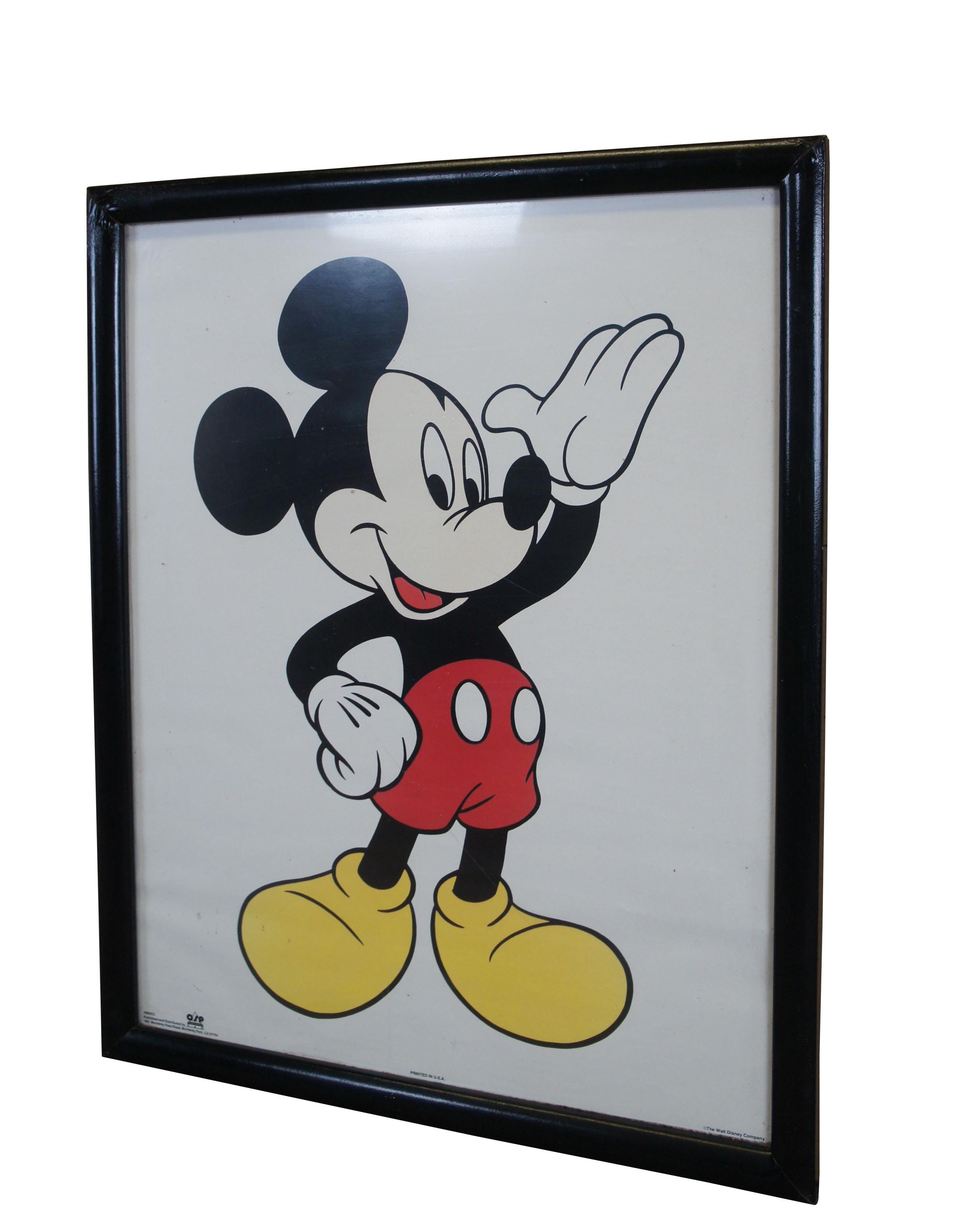 Buy 1980s OSP Publishing Mickey Mouse Disney Colored Poster Print