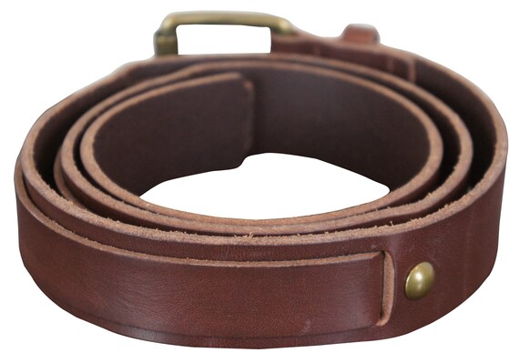 1937 Accessories Womens Brown Leather Belt Small - image 2