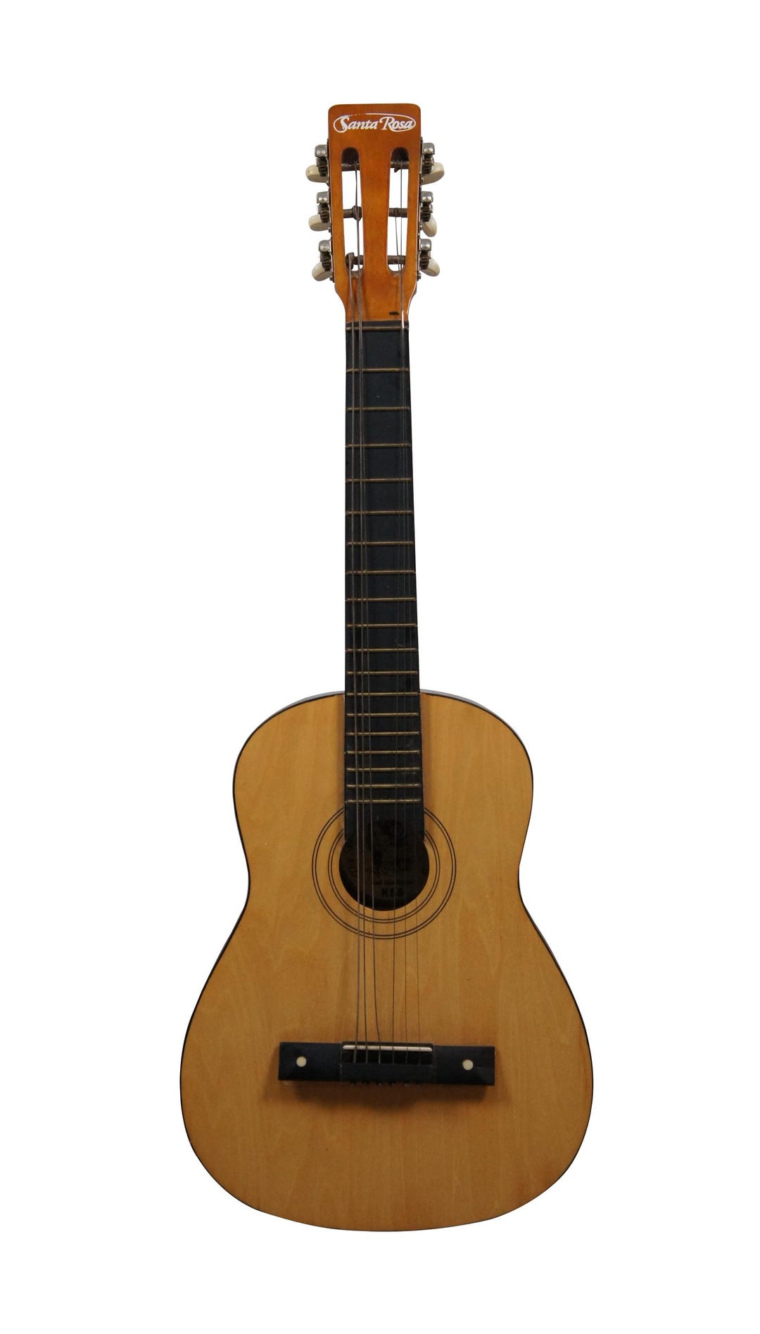 Vintage Santa Rosa Half Size String Folk Guitar K55 Instrument