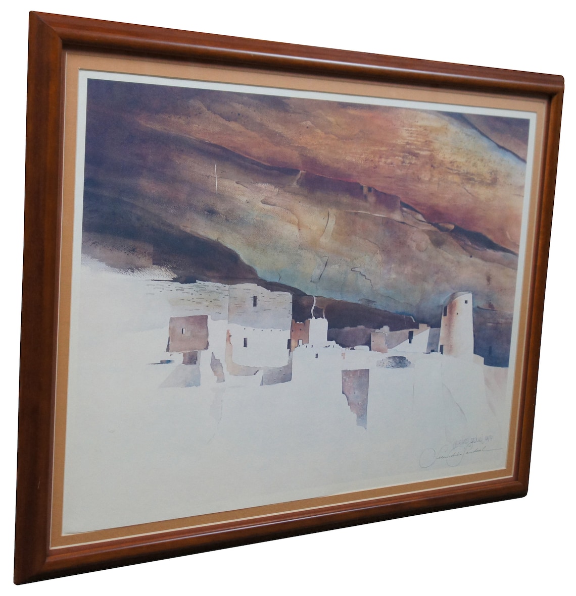 1983 Secundino Sandoval Signed Lithograph Landscape Print Etsy