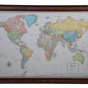 Frontgate Rand Mcnally World Classic Magnetic Travel Map With